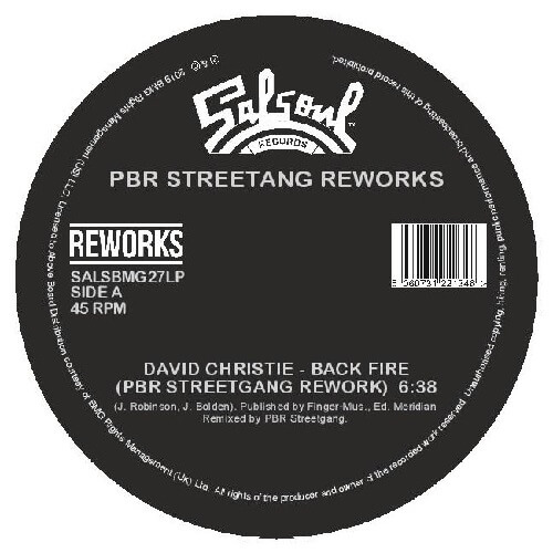 DAVID CHRISTIE / THE DESTROYERS / BACK FIRE / 'LECTRIC LOVE (PBR STREETGANG REWORKS)