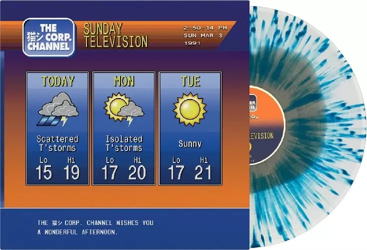 Catsystem Corp. / 猫 シ Corp. / SUNDAY TELEVISION (SCATTERED SHOWERS/BLUE SPLATTER WAX)