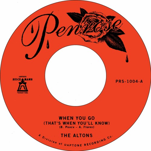 ALTONS / アルトンズ / WHEN YOU GO(THAT'S WHEN YOU'LL KNOW) / OVER&OVER(7")
