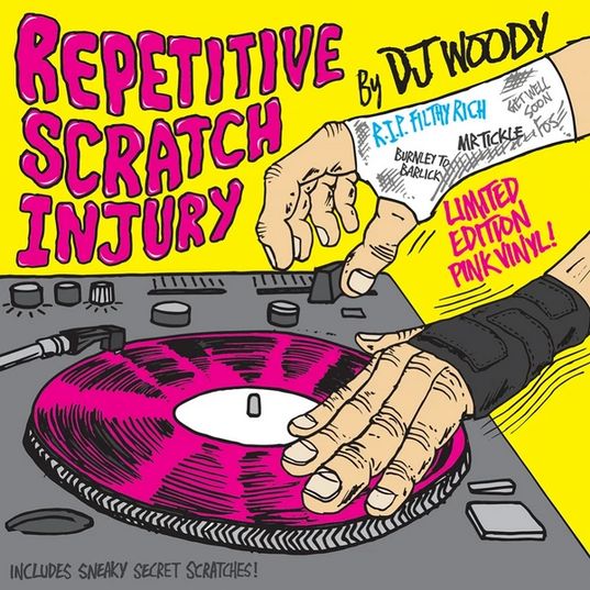 DJ WOODY / REPETITIVE SCRATCH INJURY 7" (PINK VINYL)