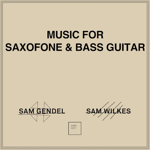 SAM GENDEL & SAM WILKES / Music For Saxofone & Bass Guitar(LP)