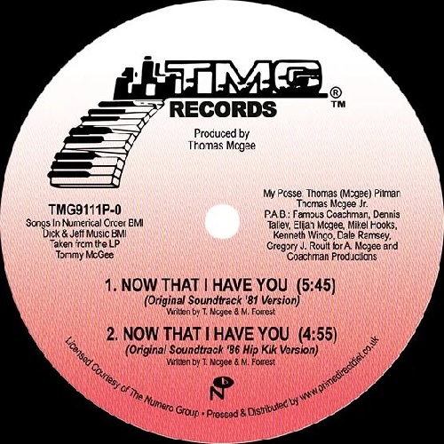 TOMMY MCGEE / NOW THAT I HAVE YOU (12")