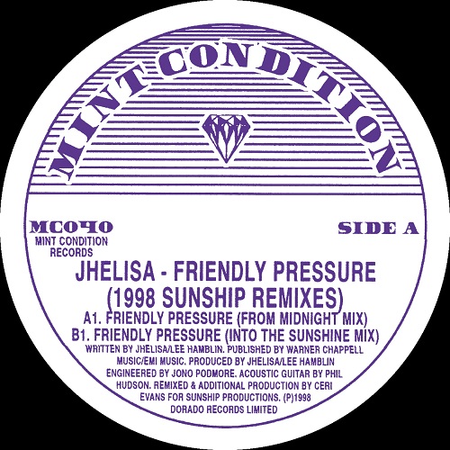 JHELISA / ジェリーサ / FRIENDLY PRESURE (1998 SUNSHIP REMIXES)