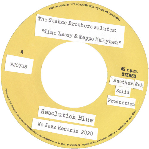STANCE BROTHERS / スタンス・ブラザーズ / Resolution Blue(7"/45RPM)