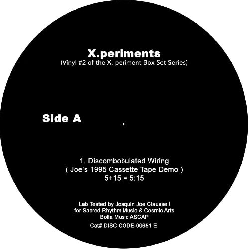 JOAQUIN JOE CLAUSSELL / ホアキン・ジョー・クラウゼル / X.PERIMENTS PART 2 (7"/DL CODE)