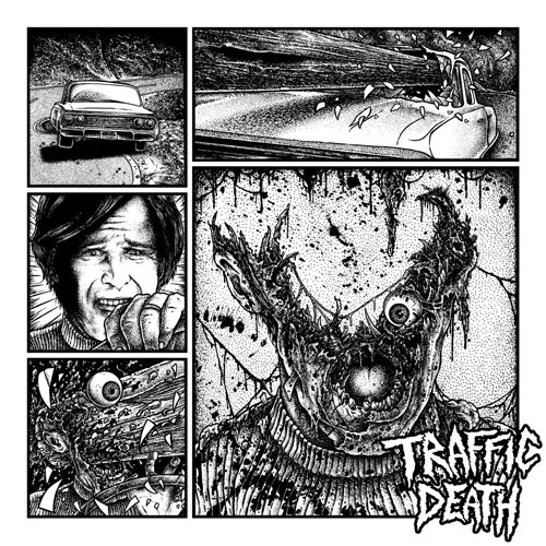 CAPTAIN THREE LEG : TRAFFIC DEATH / SPLIT (LP)