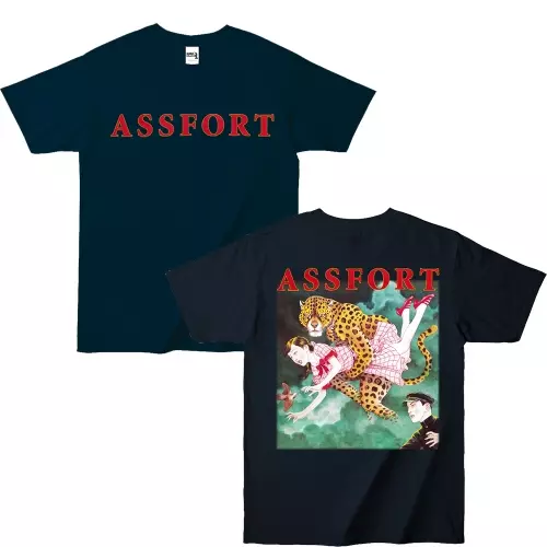 ASSFORT / FREE PUNK CUSTOMIZE KIT T SHIRT BLACK SIZE/XXL