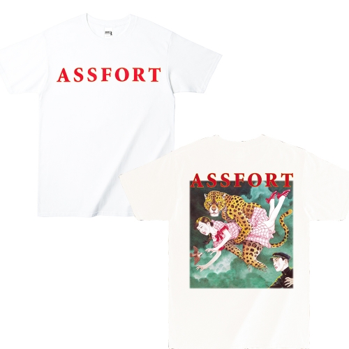 ASSFORT / FREE PUNK CUSTOMIZE KIT T SHIRT WHITE SIZE/XXXL