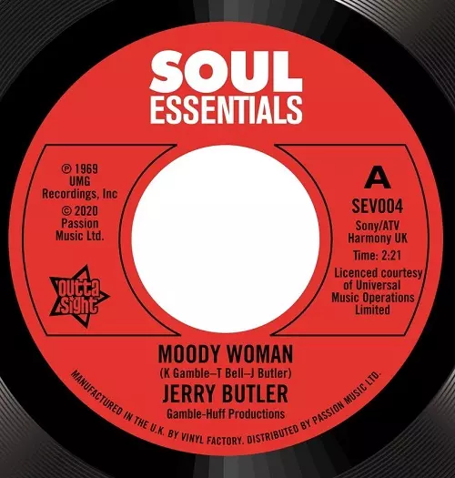 JERRY BUTLER / ジェリー・バトラー / MOODYWOMAN / STOP STEPPIN' ON MY DREAMS(7")