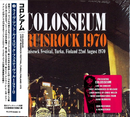 COLOSSEUM (JAZZ/PROG: UK) / コロシアム / LIVE AT RUISROCK FESTIVAL,TURKU, FINLAND 1970 - REMASTER / ライヴ・アット・ルイスロック・フェスティヴァル 1970