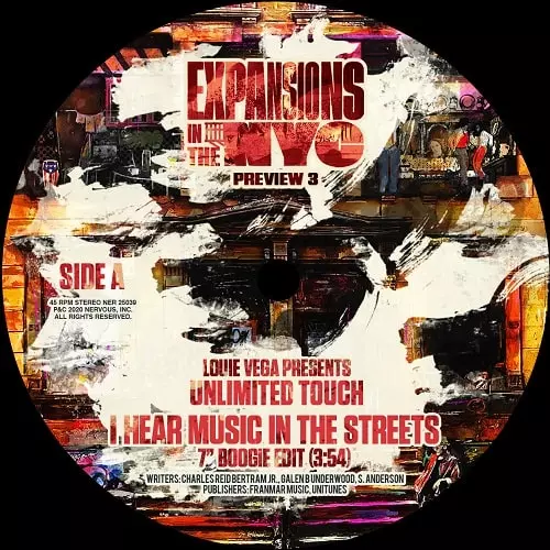 LOUIE VEGA / ルイ・ヴェガ / I HEAR MUSIC IN THE STREETS feat UNLIMITED TOUCH(7")