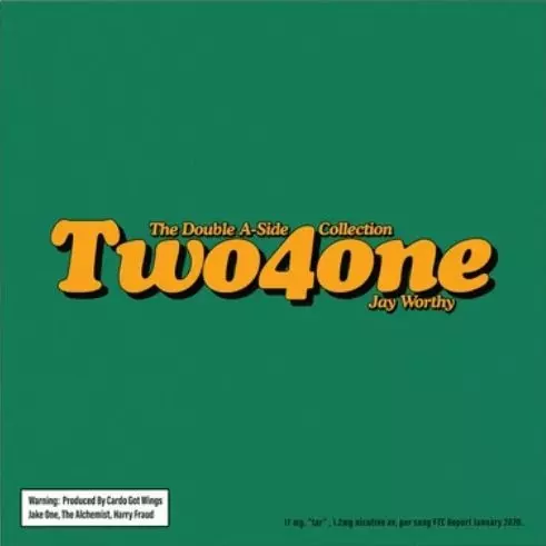 洋楽 Jay Worthy Two4One LP Vinyl Orange Green Two4One” by Jay Worthy - x/250 Limited Edition Orange Vinyl