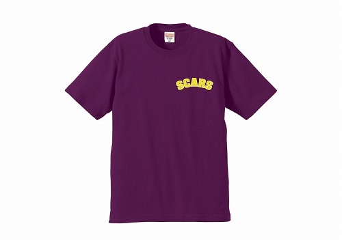 スカーズ / SCARS logo T-SHIRTS マットパープル Sサイズ