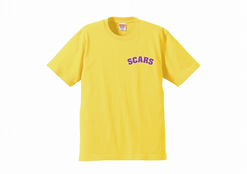 SCARS / スカーズ / SCARS logo T-SHIRTS イエロー XXLサイズ