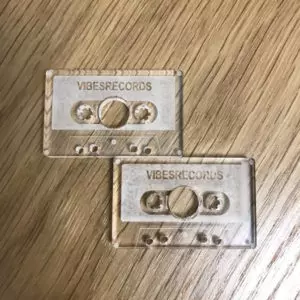 VIBESRECORDS / カセットテープ型 7インチ / EPアダプター CLEAR (2個セット)