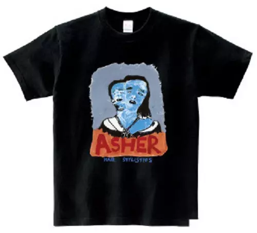 HAIR STYLISTICS / ヘア・スタイリスティックス / ASHER Tシャツ 黒 S