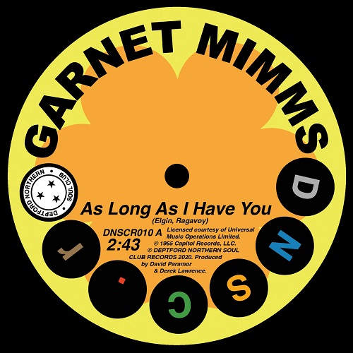 GARNET MIMMS / ガーネット・ミムズ / AS LONG AS I HAVE YOU (7")