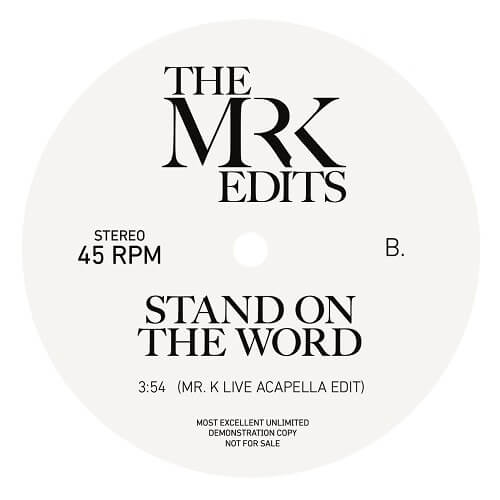 MR. K (DANNY KRIVIT) / ミスター・ケー / STAND ON THE WORD