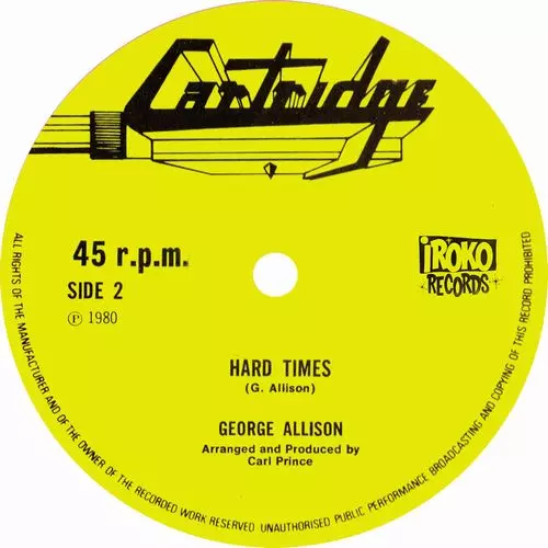 GEORGE ALLISON / HARD TIMES 