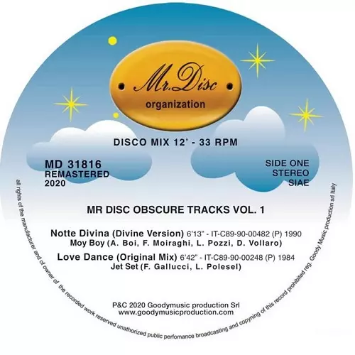 V.A.  / オムニバス / MR DISC OBSCURE TRACKS VOL.1 (12")