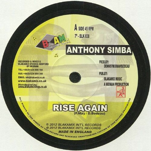 ANTHONY SIMBA / RISE AGAIN