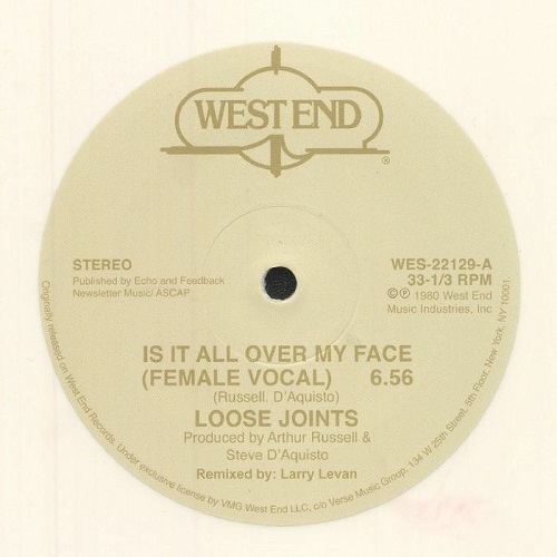 LOOSE JOINTS / ルーズ・ジョインツ / IS IT ALL OVER MY FACE? (LTD.WHITE VINYL)