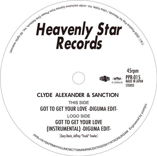 CLYDE ALEXANDER & SANCTION / Got To Get Your Love -DIGUMA EDIT- 7"