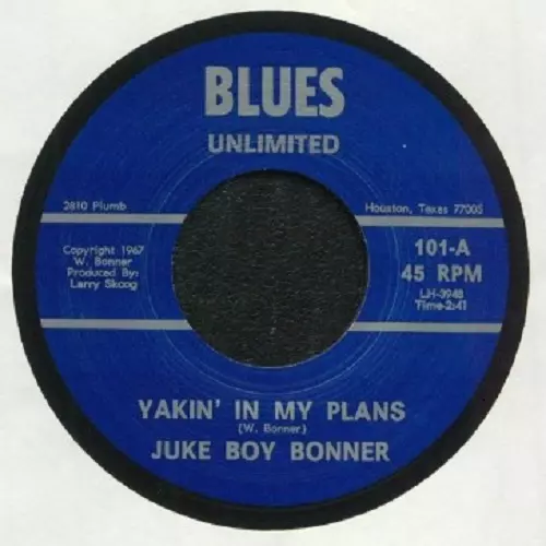JUKE BOY BONNER / ジューク・ボーイ・ボナー / YAKKIN' IN MY PLANS / RUNNIN' SHOES  (7")