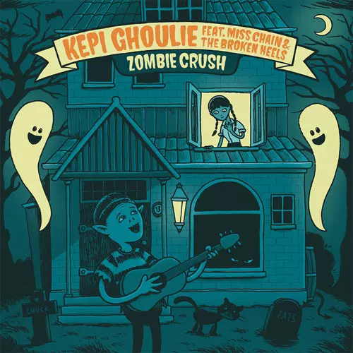 KEPI GHOULIE feat. MISS CHAIN & THE BROKEN HEELS / ZOMBIE CRUSH (7")