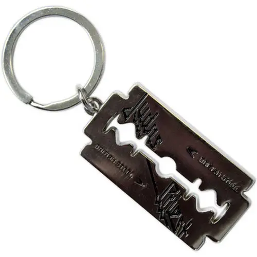 JUDAS PRIEST / ジューダス・プリースト / JUDAS PRIEST KEYCHAIN BRITISH STEEL RAZOR BLADE