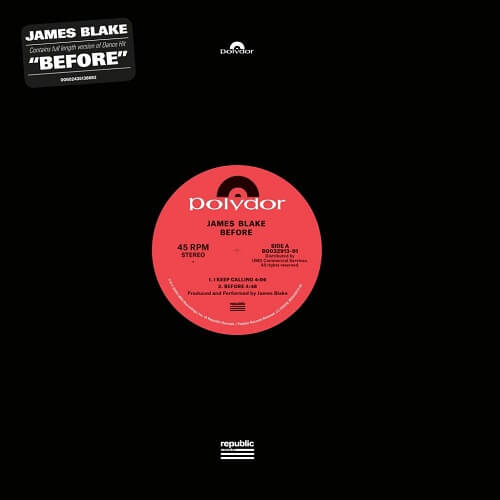 JAMES BLAKE / ジェイムス・ブレイク / BEFORE EP (LIMITED 12" VINYL)