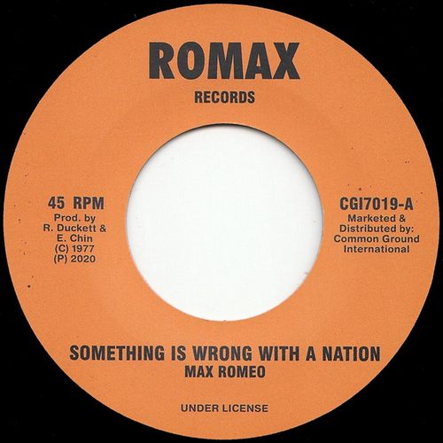 MAX ROMEO / マックス・ロメオ / SOMETHING IS WRONG WITH A NATION