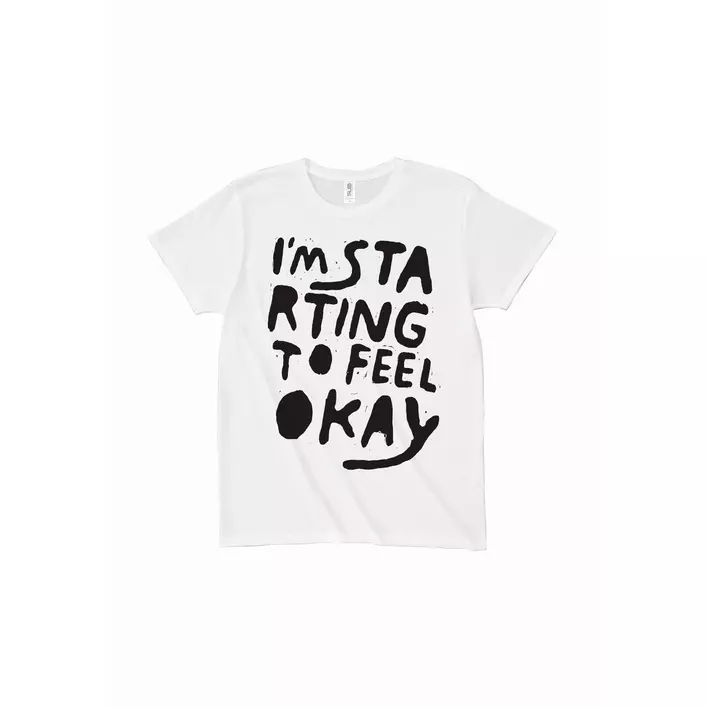 STUDIO MULE / I'M STARTING TO FEEL OKAY T-SHIRTS WHITE-M SET(TOTE BAG/MIX TAPE(BY JD TWITCH)