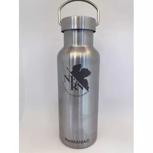 MadMANIAC / EVANGELION NERVロゴ:デザインボトル シルバーボディー/ダークブラウンロゴ