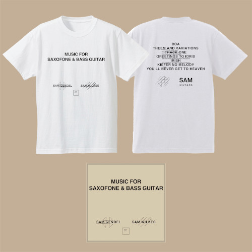 SAM GENDEL & SAM WILKES / MUSIC FOR SAXOFONE & BASS GUITAR + Tシャツ(L)