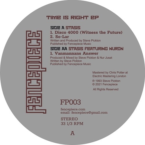STASIS / ステイシス / TIME IS RIGHT EP