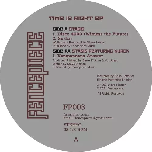 STASIS / ステイシス / TIME IS RIGHT EP