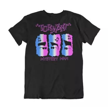 TORMENT / L/MISTERY MAN BLACK T-SHIRT-MEN
