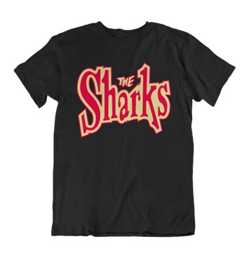 SHARKS (UK/PSYCHOBILLY) / シャークス / M/RED LOGO T-SHIRT