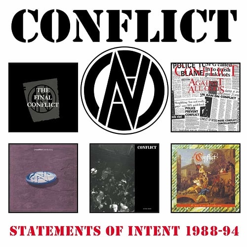 CONFLICT (PUNK) / コンフリクト / STATEMENTS OF INTENT 1988-94: 5CD CLAMSHELL BOX (5CD/国内仕様盤)