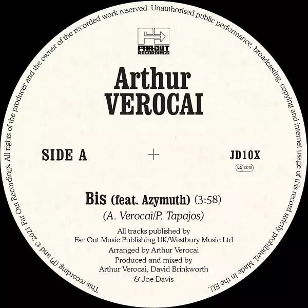 ARTHUR VEROCAI Encore「Bis」収録 アナログレコード ARTHUR VEROCAI Encore「Bis」収録 アナログレコード