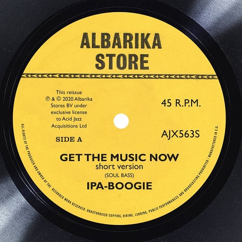 IPA-BOOGIE / アイピーエー・ブギー / GET THE MUSIC NOW / AFRICA