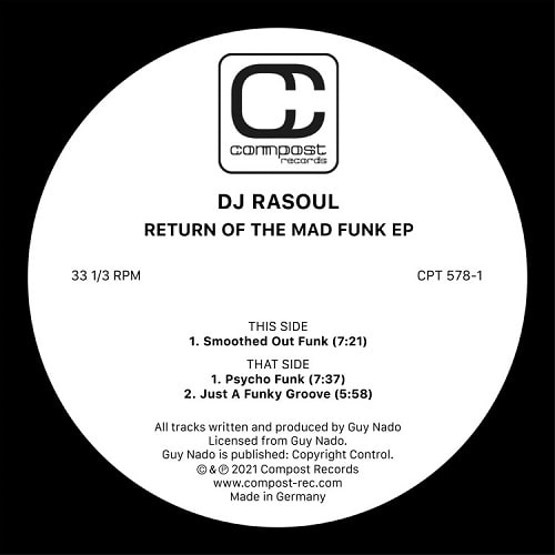 DJ RASOUL / RETURN OF THE MAD FUNK EP