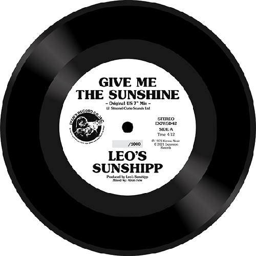 LEO'S SUNSHIPP / リオズ・サンシップ / GIVE ME THE SUNSHINE(7")