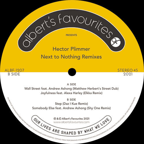 HECTOR PLIMMER / ヘクター・プリマー / NEXT TO NOTHING REMIXES