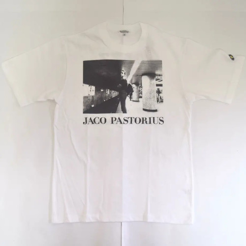 JACO PASTORIUS / ジャコ・パストリアス / ジャコTシャツ/ホワイト×ブラック/L
