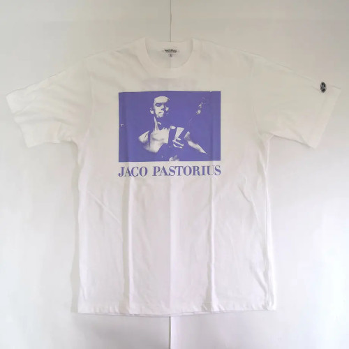JACO PASTORIUS / ジャコ・パストリアス / ジャコTシャツ/ホワイト×パープル/LL