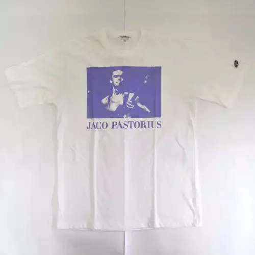 JACO PASTORIUS / ジャコ・パストリアス / ジャコTシャツ/ホワイト×パープル/LL