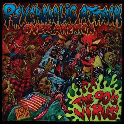 PSYCHOHOLIC ATTACK OVER AMERICA サイコビリー PSYCHOHOLIC ATTACK OVER AMERICA (THE 90'S VIRUS) (LP)/V.A.