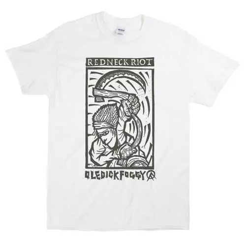 OLEDICKFOGGY / REDNECK RIOT T-Shirts White M